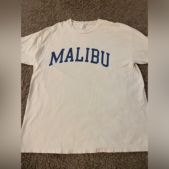 Brandy Melville Tops - John Galt (Brandy Melville) Malibu Cream Oversized T-Shirt